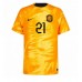 Holland Frenkie de Jong #21 Replika Hjemmebanetrøje VM 2022 Kortærmet